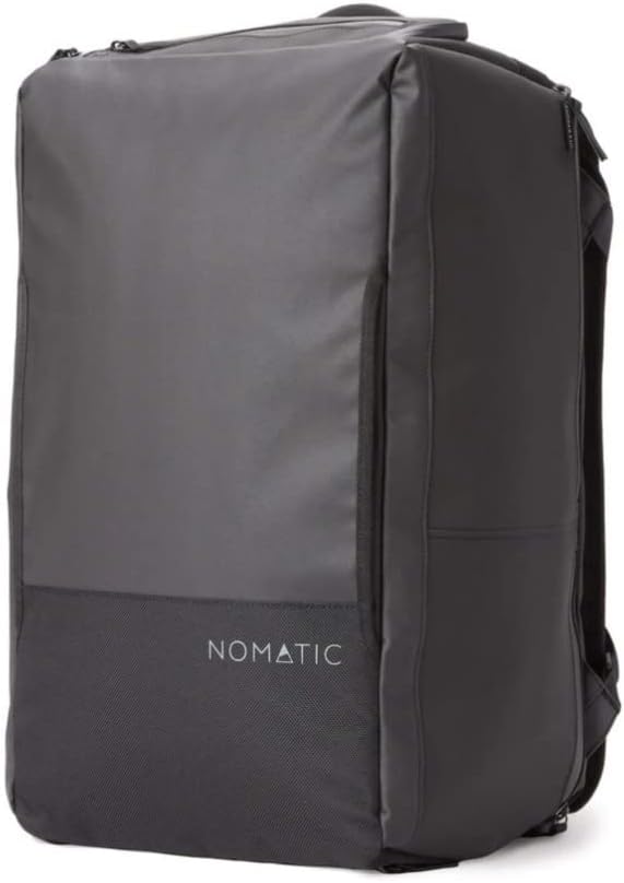 NOMATIC 40L Travel Bag- Convertible Duffel/Backpack, Carry-on Size for Airplane Travel, Everyday Use Laptop Bag, TSA Compliant Black Backpack - pack in one day