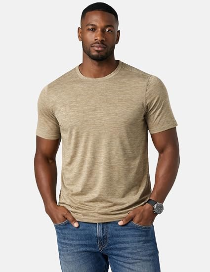 Men’s Active Quick Dry Crew Neck T Shirts