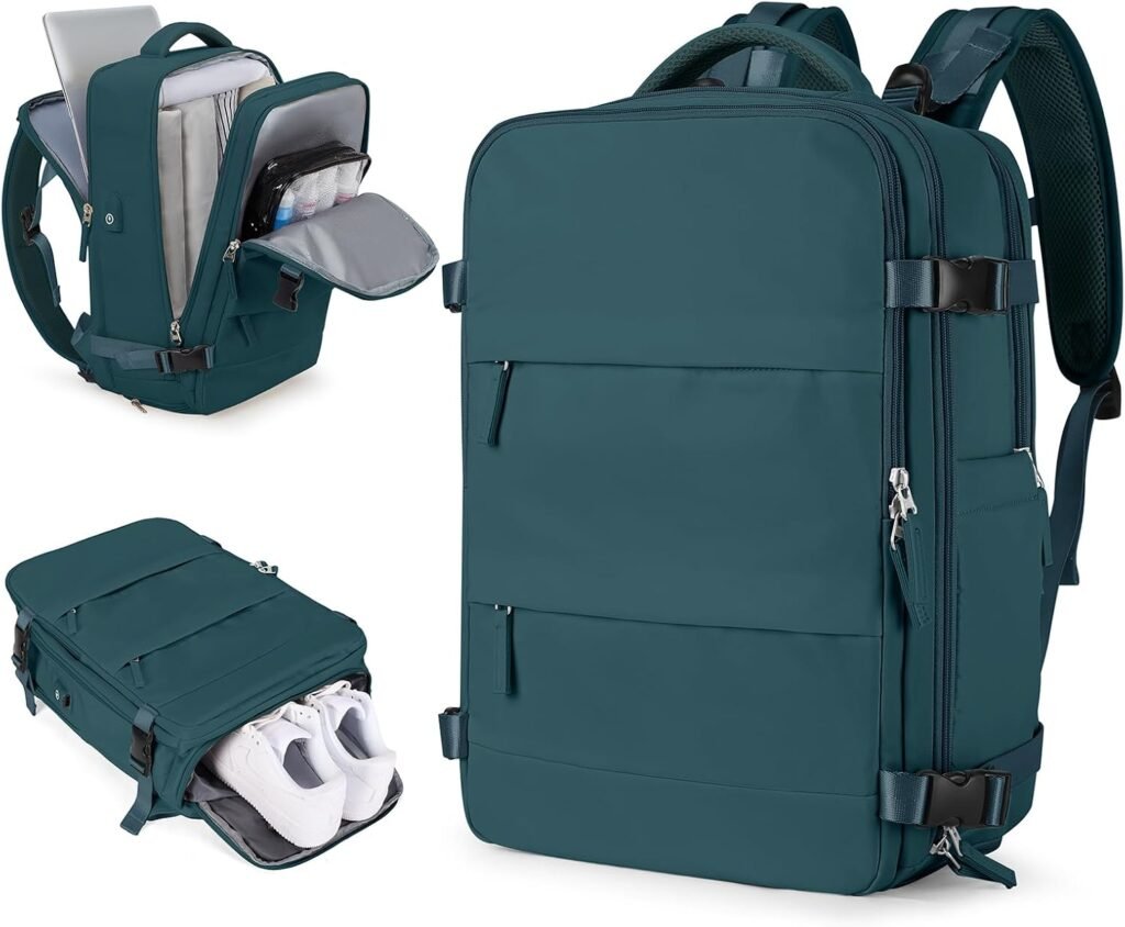 Comparing the best Travel Backpacks: WONHOX vs LOVEVOOK vs wepadre vs Matein - wepadre Women's Laptop Backpack, A-peacock Blue, 15.6in