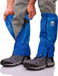 Gaiters for hiking - pack in one day