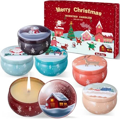 Christmas candles scented- pack in one day