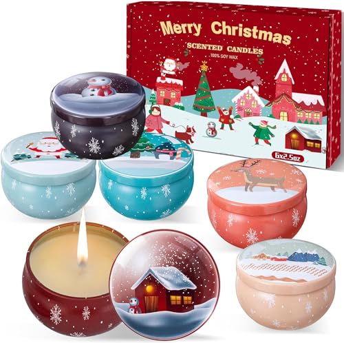 Christmas candles scented- pack in one day