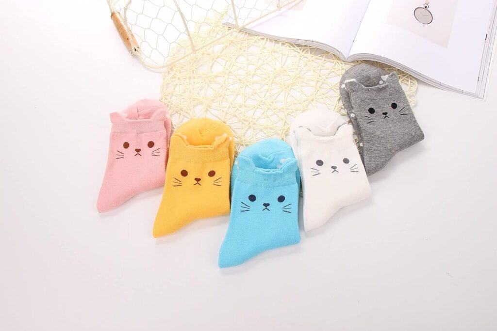 Jeasona Womens Cat Socks Cat Gifts Cute Animal Socks Dog Owl Gifts for Women