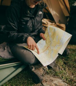 navigation on a hiking trip -pack in one day 