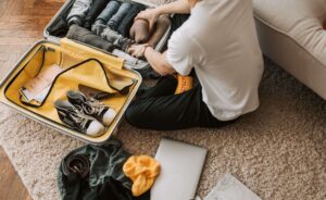 roll your  clothes while  you packing- pack in one day