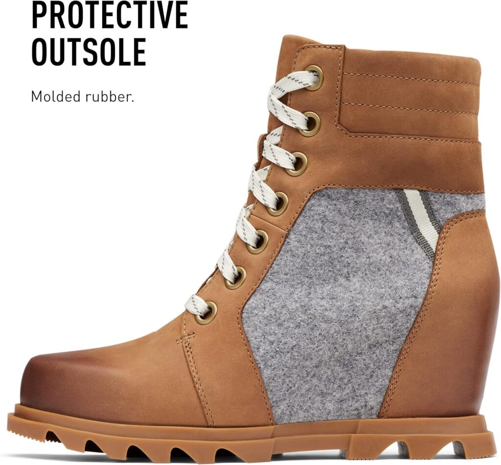 Sorel Womens Joan of Arctic Wedge III Lexie Boot — Waterproof Leather Wedge Boots