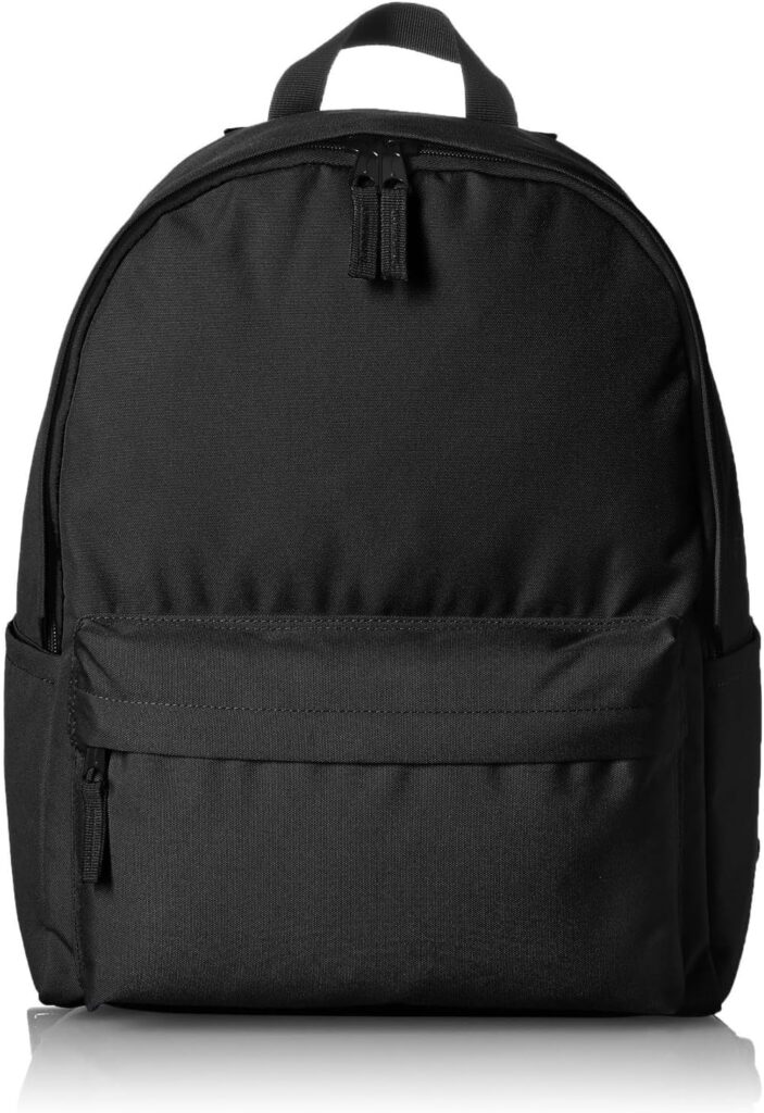 Amazon Basics Classic School Backpack - Black For Ages: Children