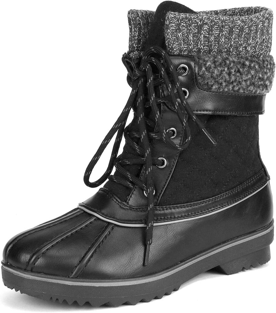 DREAM PAIRS Womens Mid Calf WaterProof Winter Snow Boots