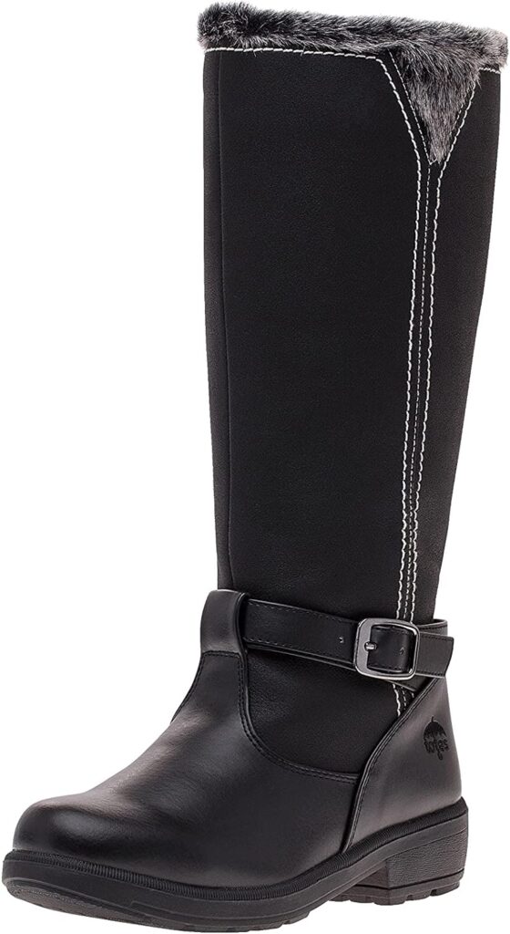 Totes Womens Esther Insulated Waterproof Knee High Snow Winter Boots with Zipper