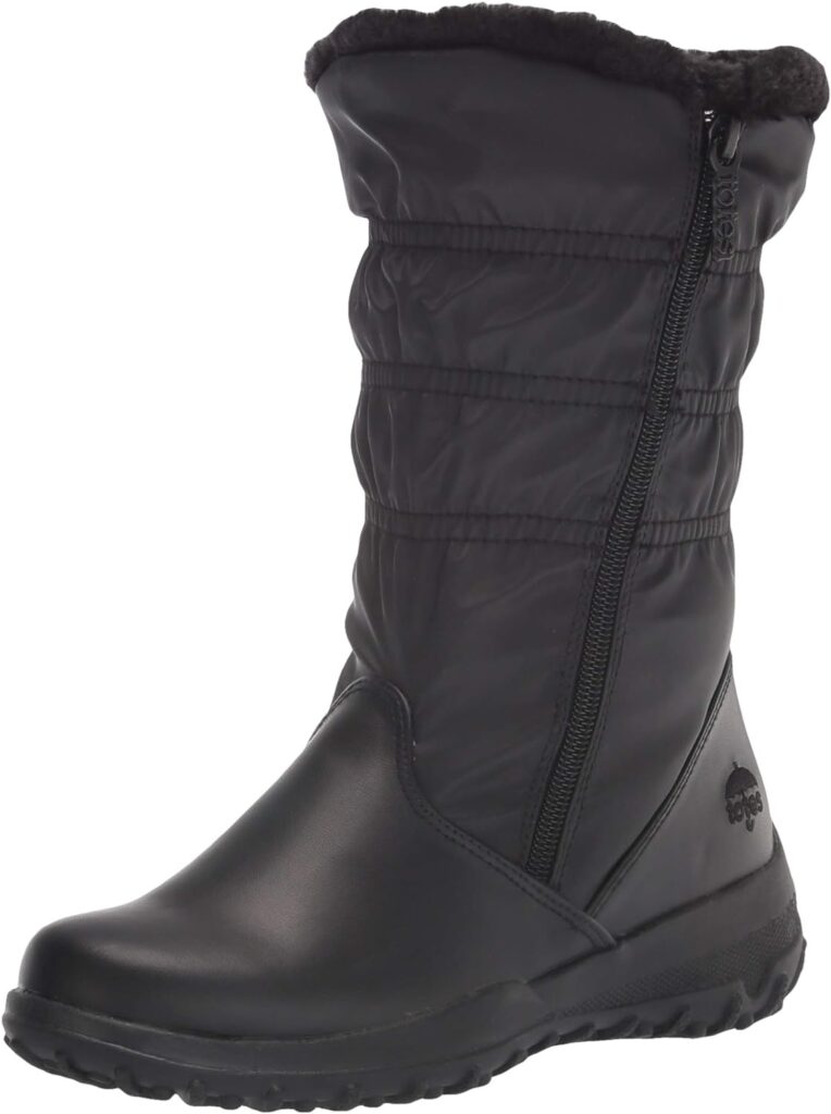 totes Womens Snow Boots with Zipper Madina Winter Built for Comfort, Available in Medium and Wide Width and Calf